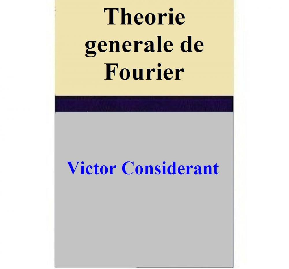 Big bigCover of Theorie generale de Fourier