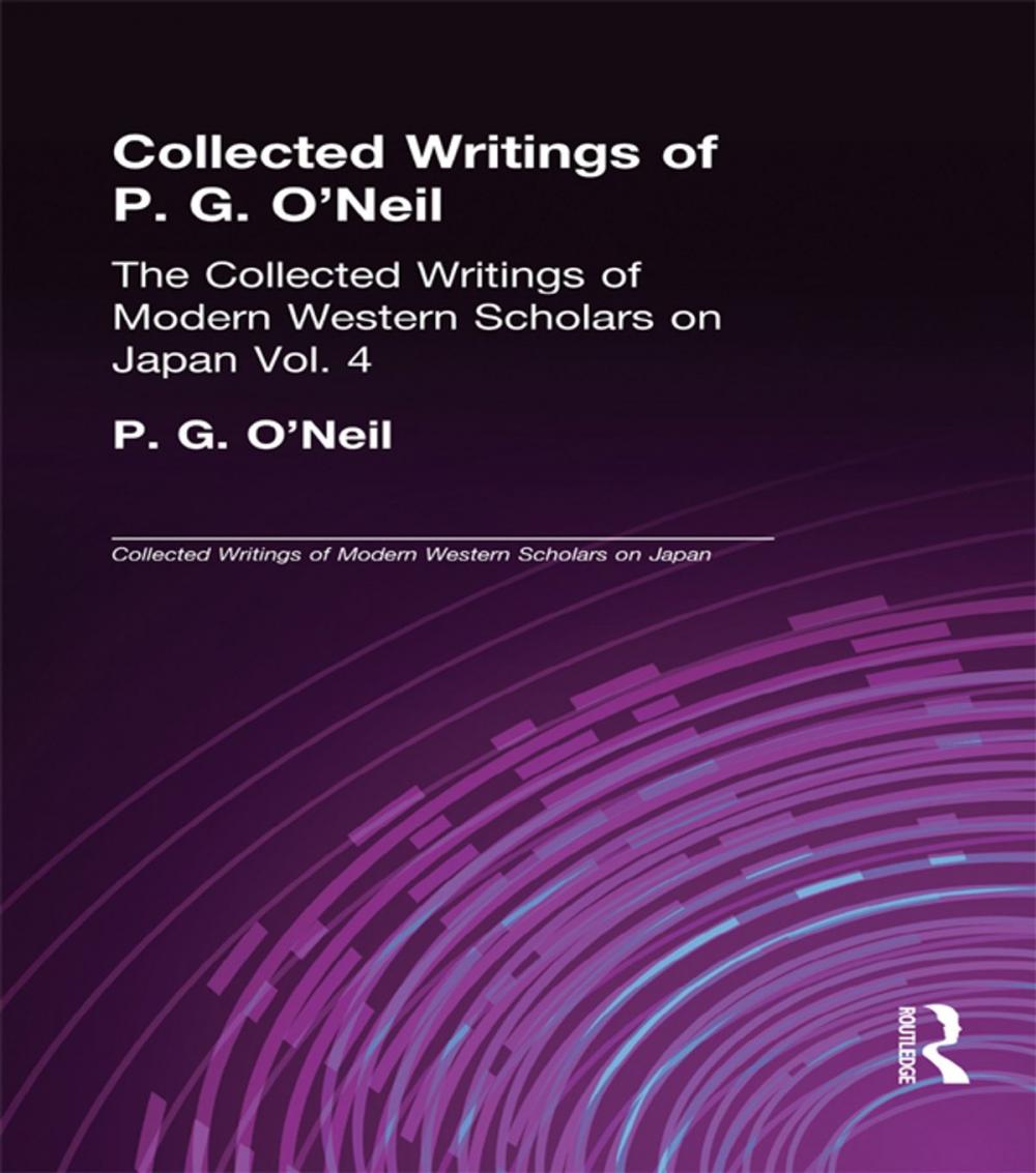 Big bigCover of Collected Writings of P.G. O'Neill