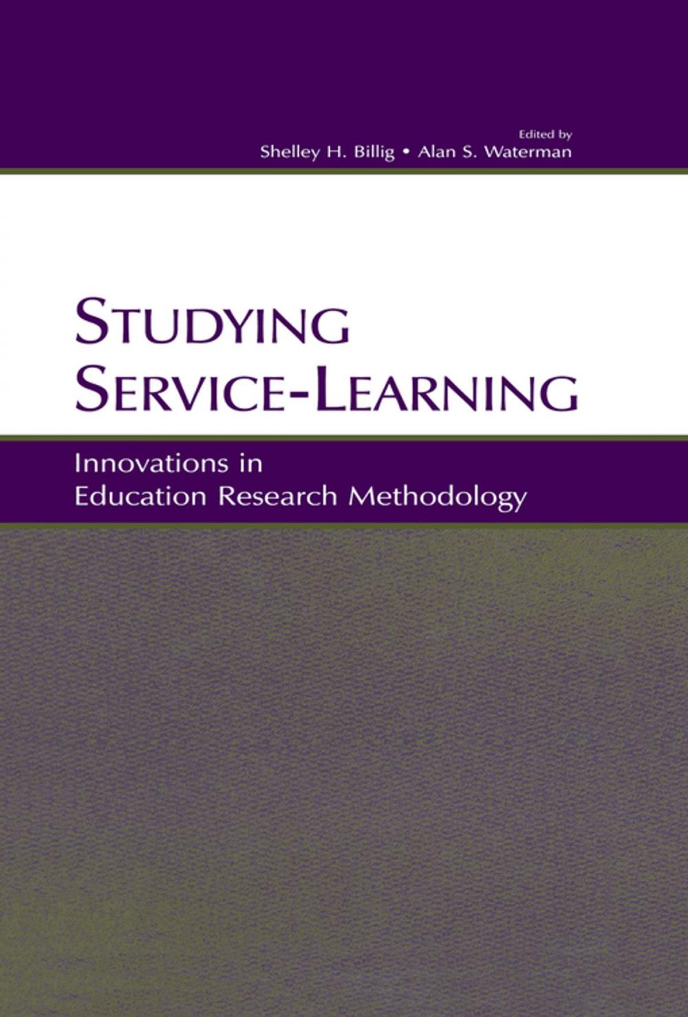 Big bigCover of Studying Service-Learning