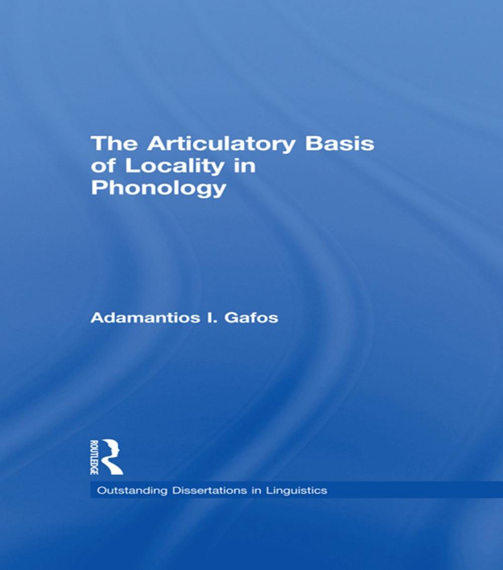 Big bigCover of The Articulatory Basis of Locality in Phonology