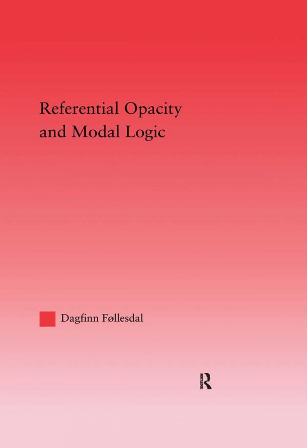 Big bigCover of Referential Opacity and Modal Logic