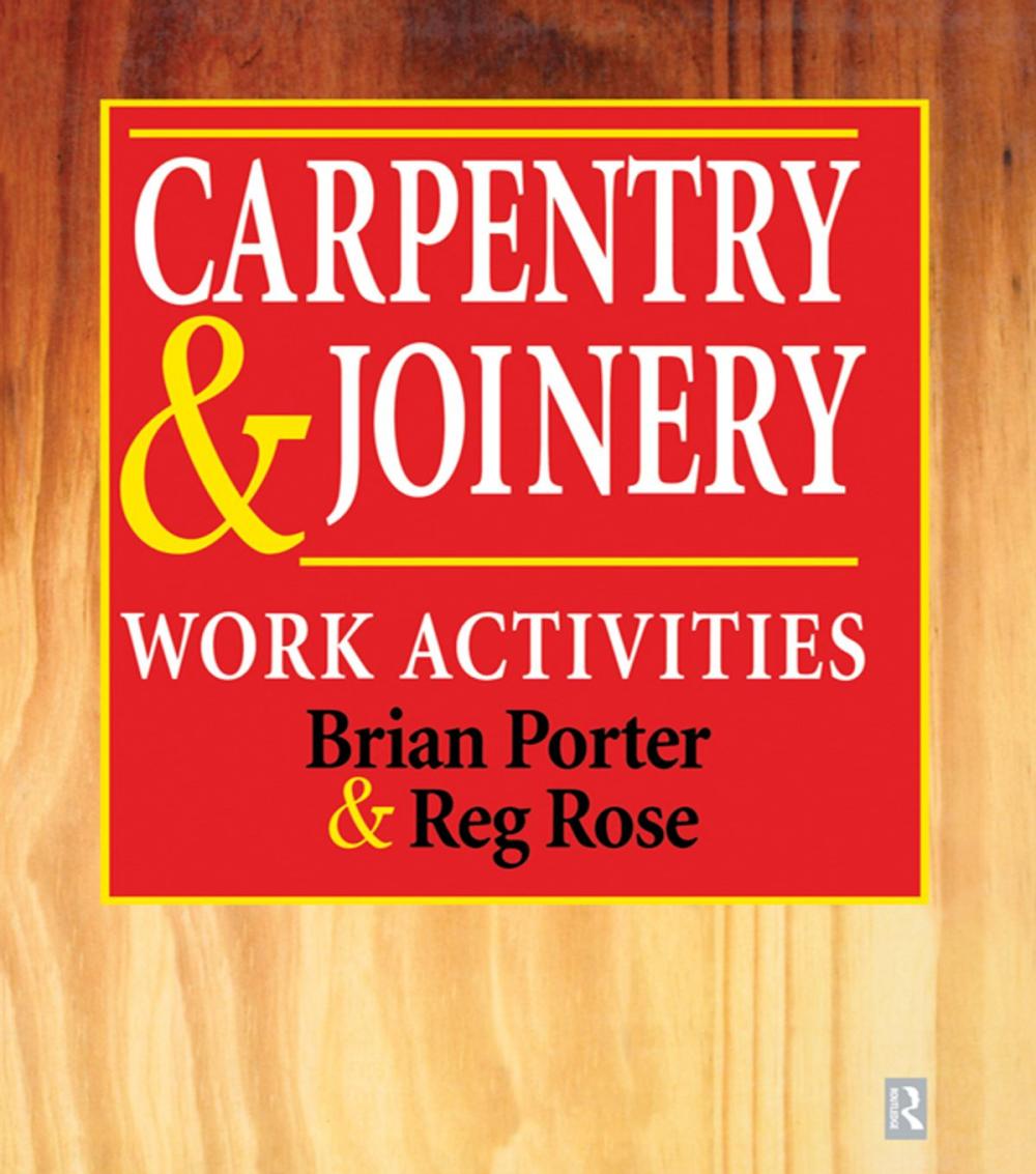 Big bigCover of Carpentry and Joinery: Work Activities