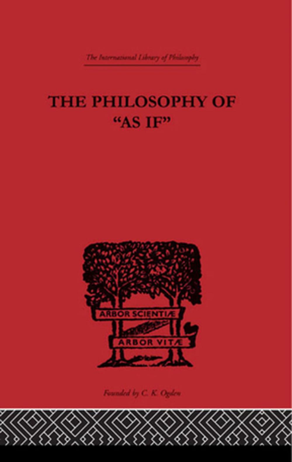 Big bigCover of The Philosophy of As if