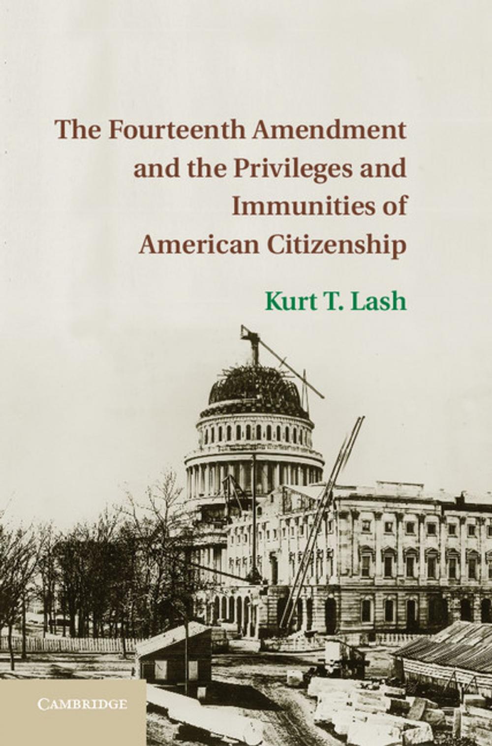 Big bigCover of The Fourteenth Amendment and the Privileges and Immunities of American Citizenship