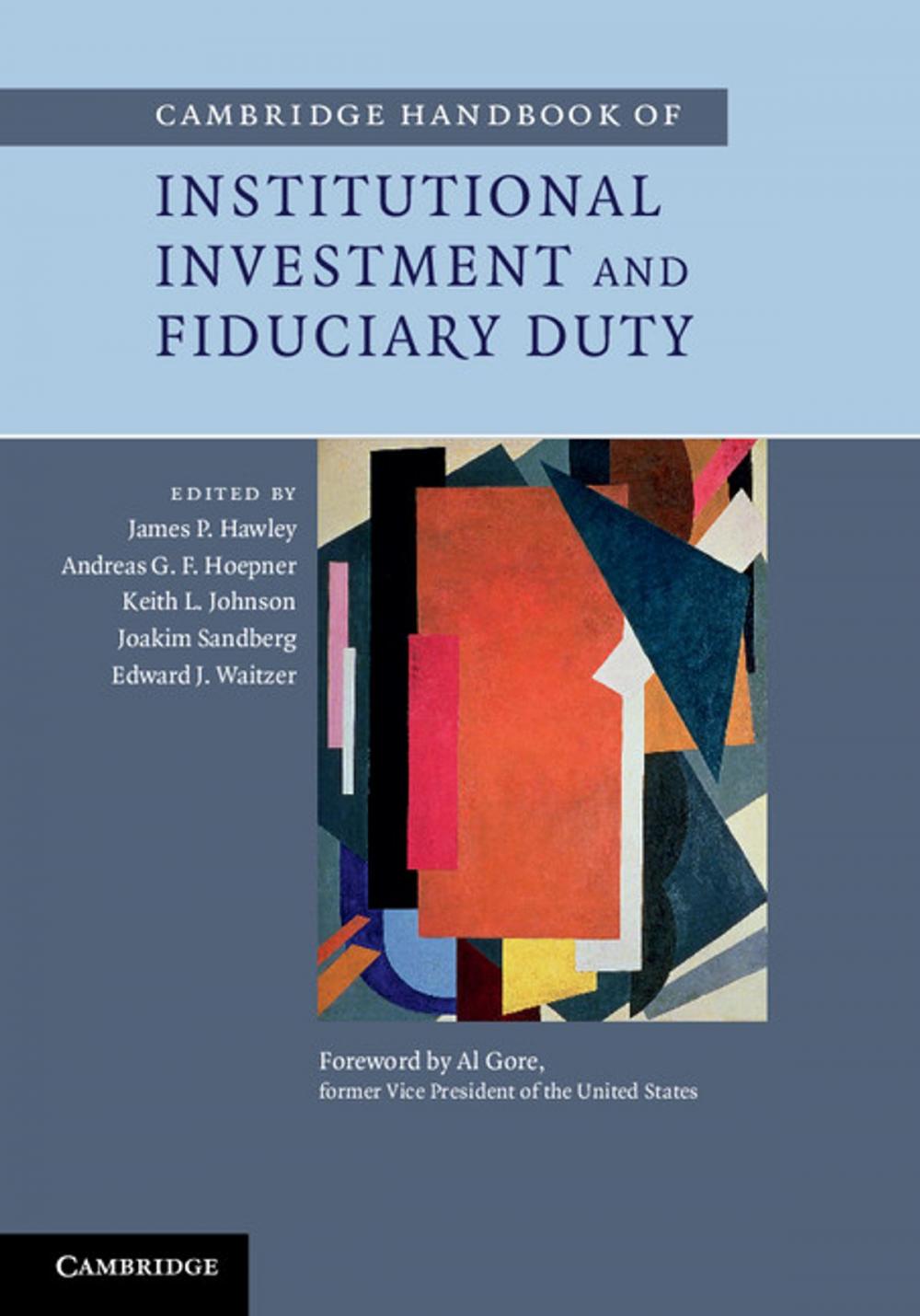 Big bigCover of Cambridge Handbook of Institutional Investment and Fiduciary Duty