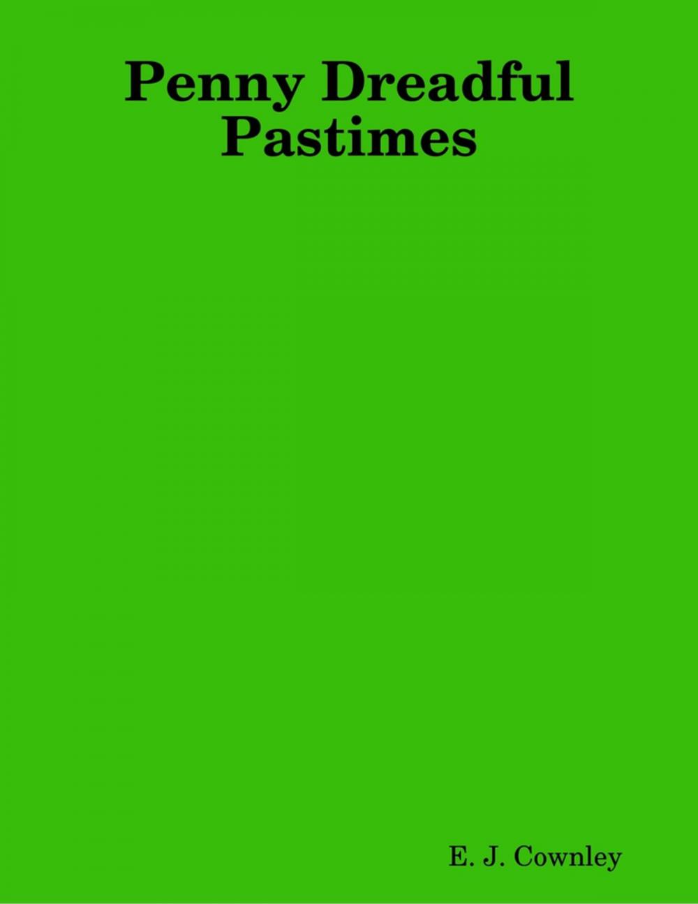 Big bigCover of Penny Dreadful Pastimes