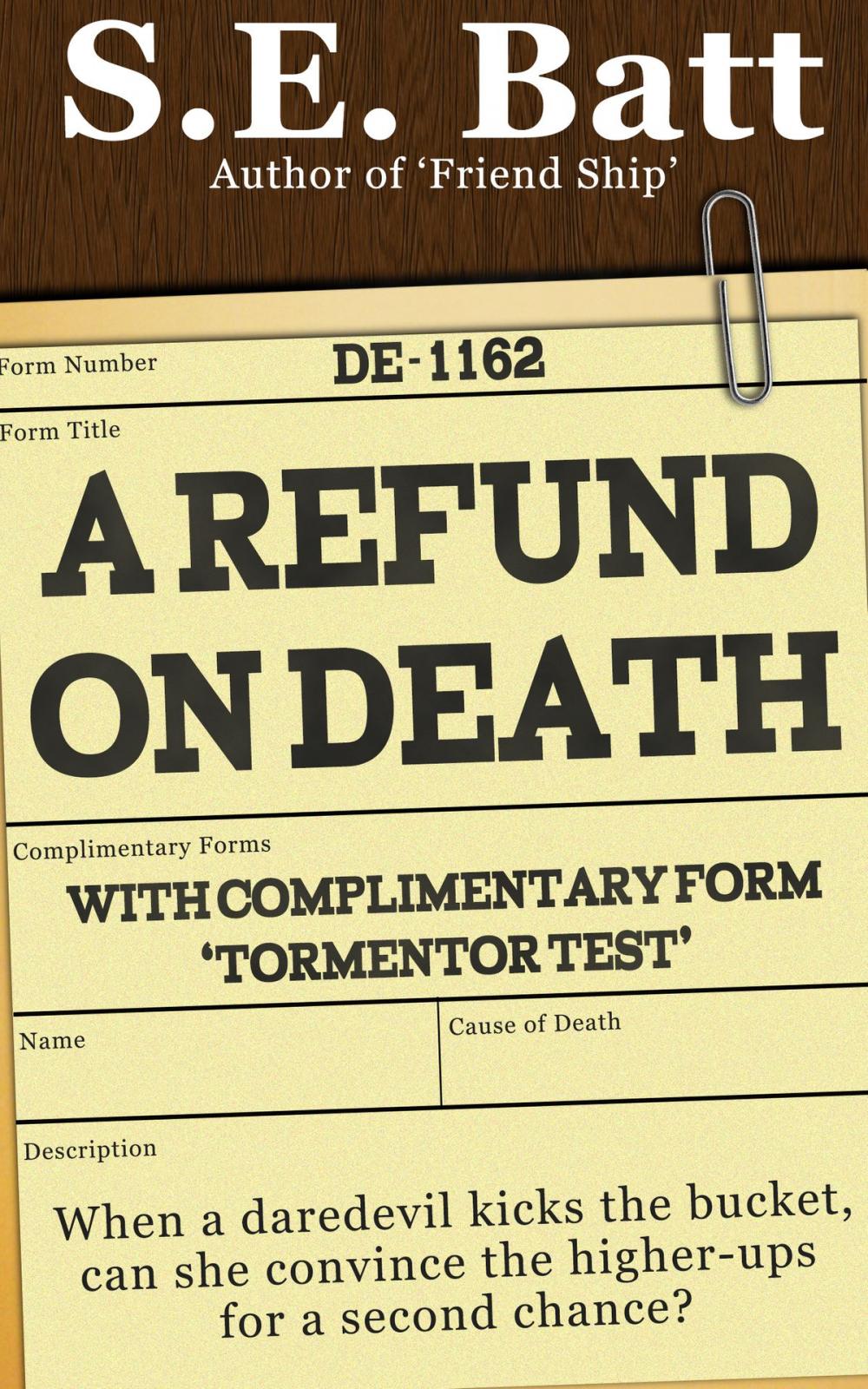 Big bigCover of A Refund on Death (with Tormentor Test)