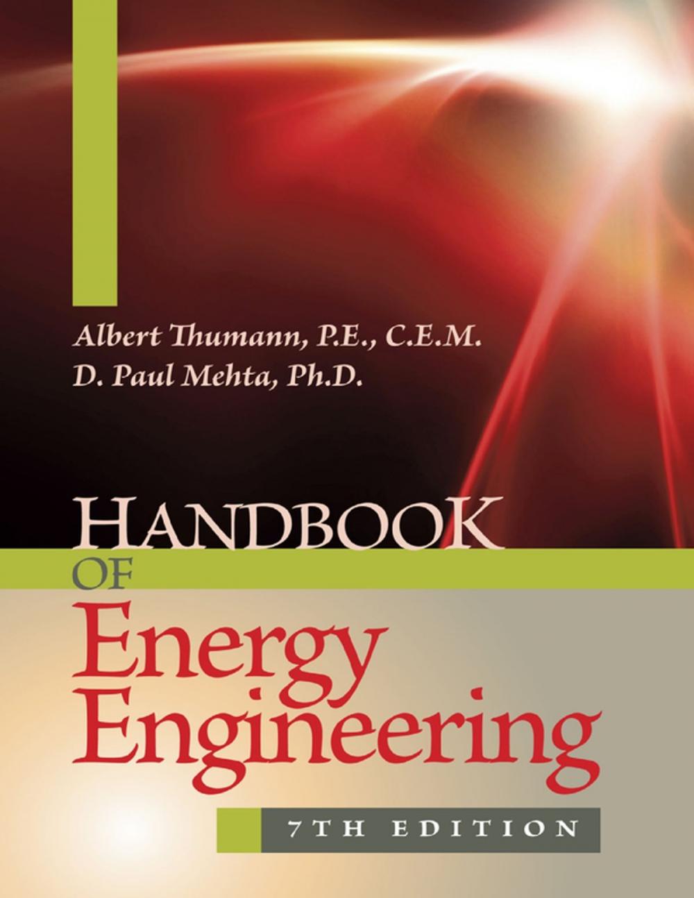 Big bigCover of Handbook of Energy Engineering, 7th Edition