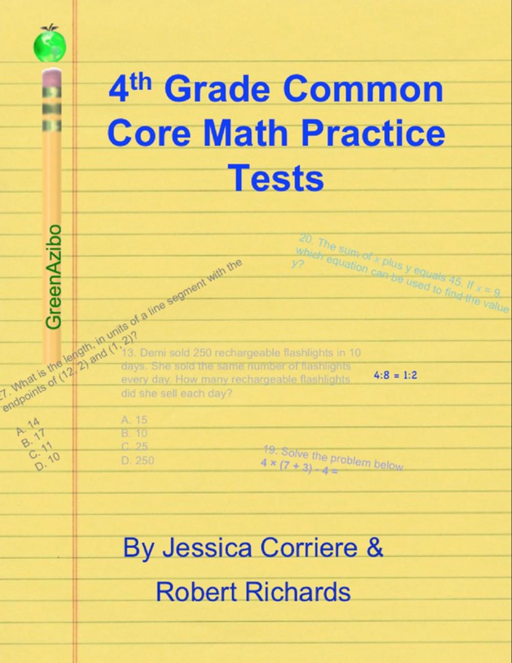 Big bigCover of 4th Grade Common Core Math Practice Tests