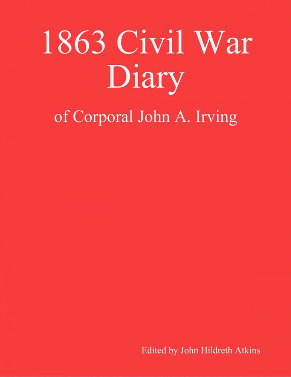 Big bigCover of 1863 Civil War Diary