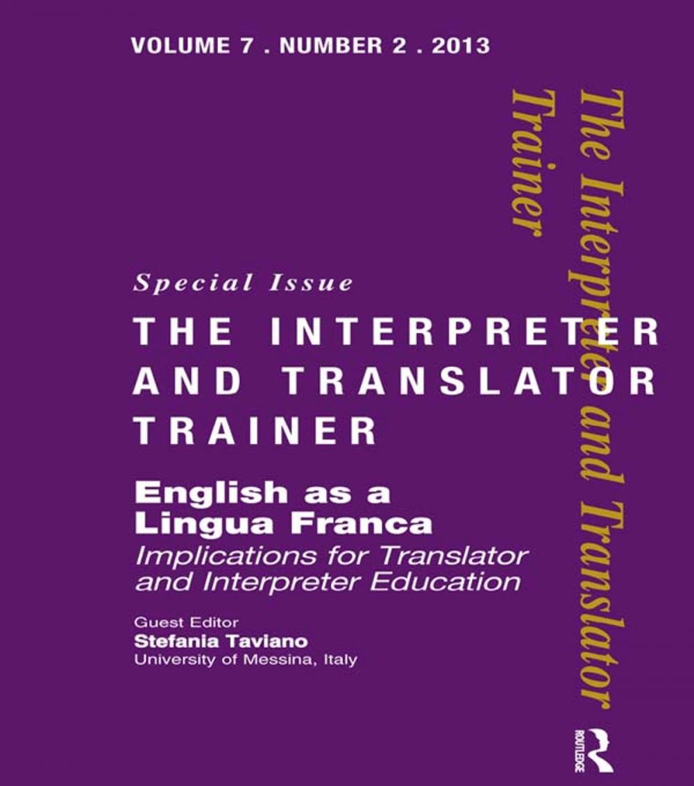 Big bigCover of English as a Lingua Franca