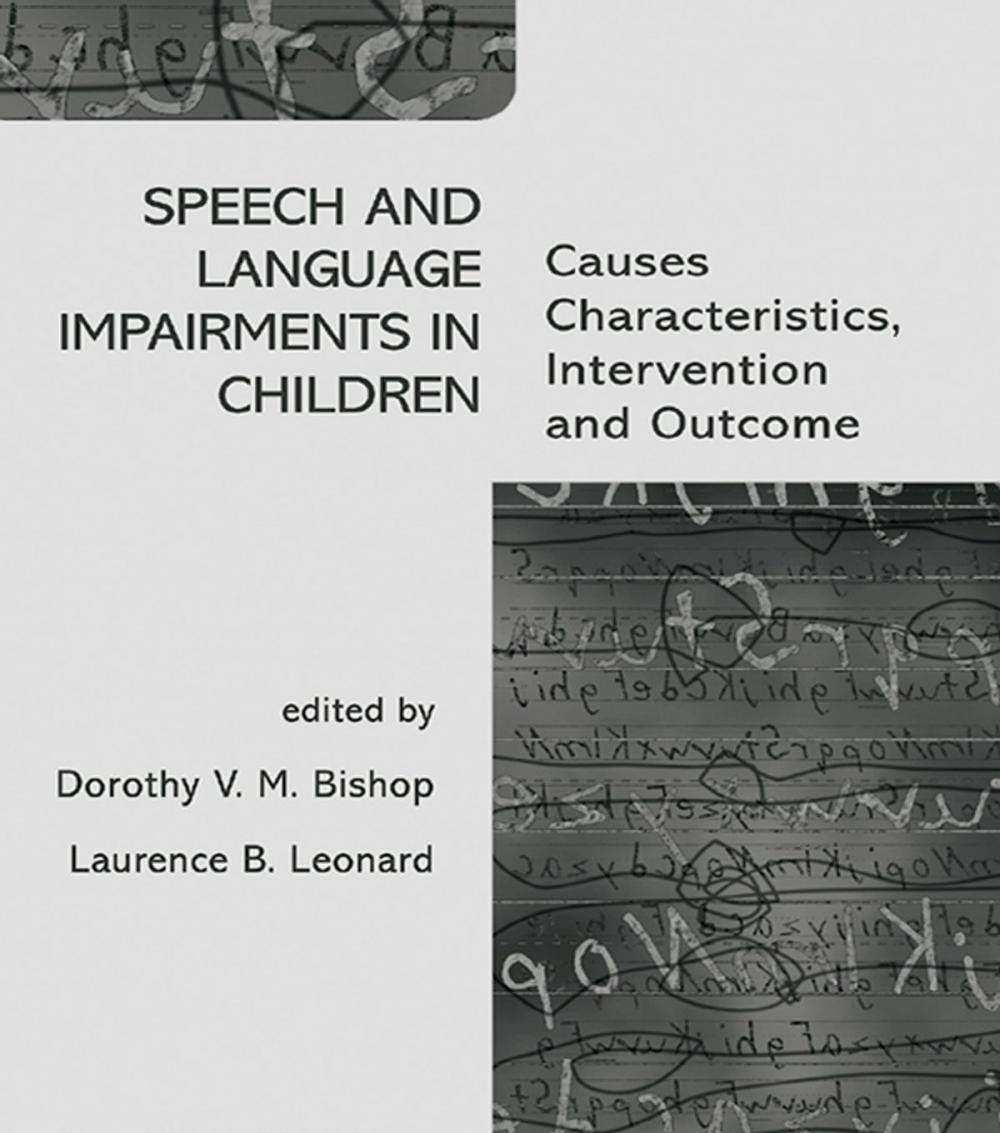 Big bigCover of Speech and Language Impairments in Children