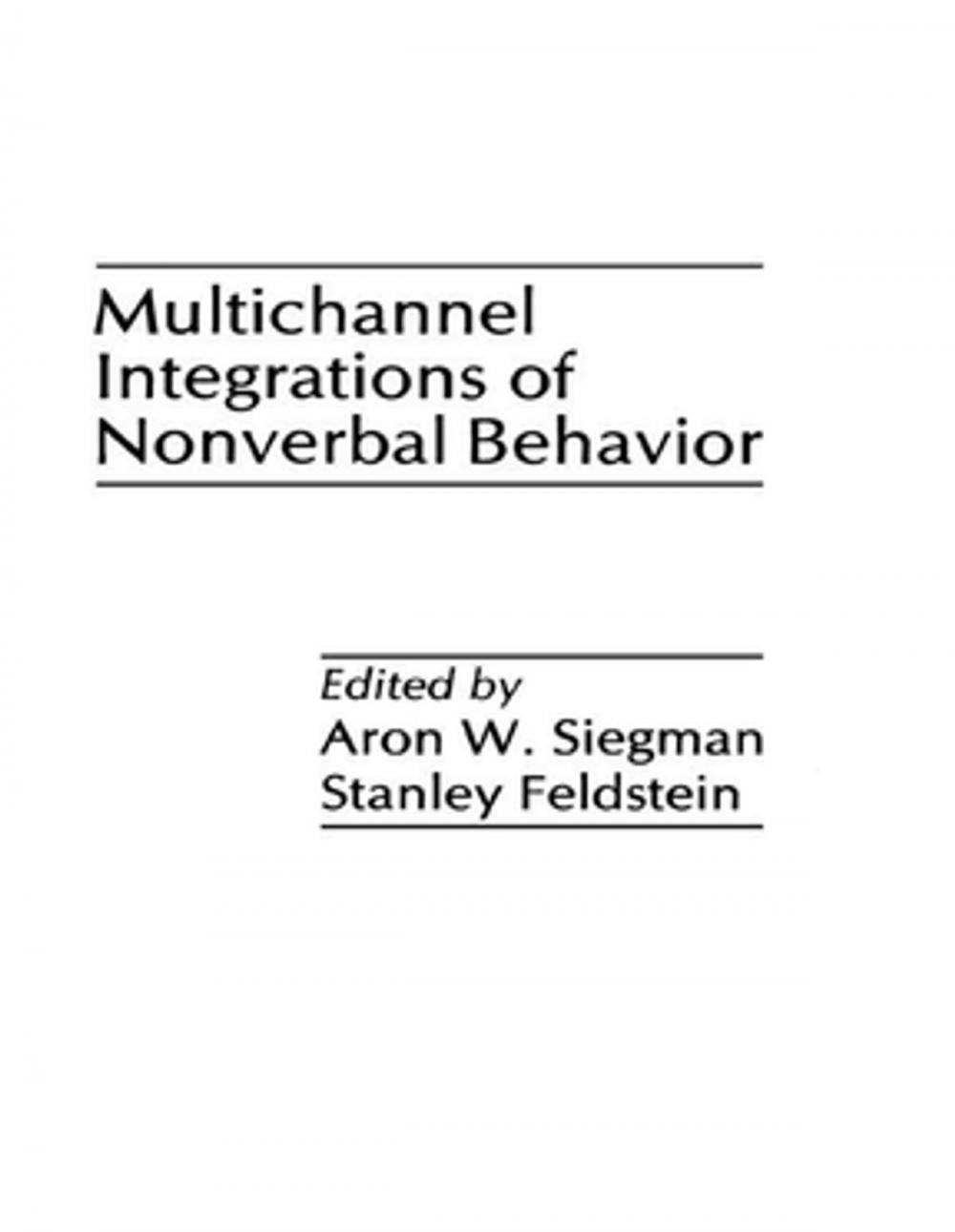 Big bigCover of Multichannel Integrations of Nonverbal Behavior