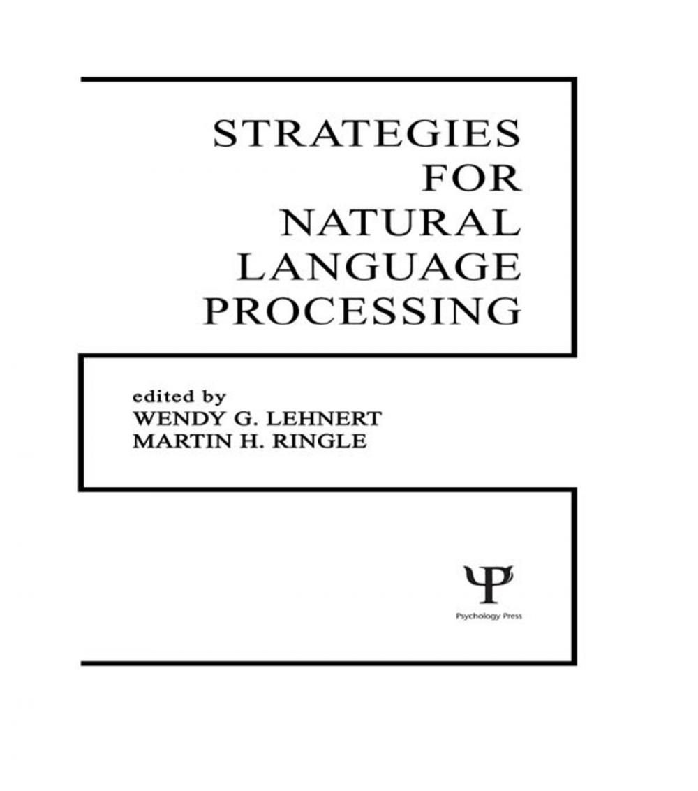 Big bigCover of Strategies for Natural Language Processing