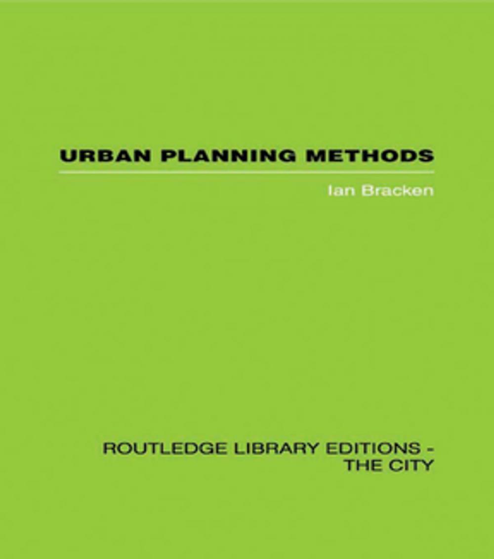 Big bigCover of Urban Planning Methods