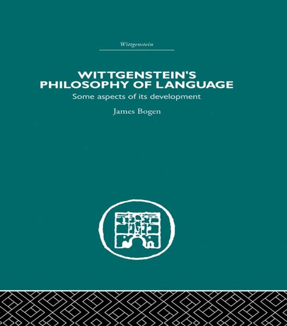 Big bigCover of Wittgenstein's Philosophy of Language