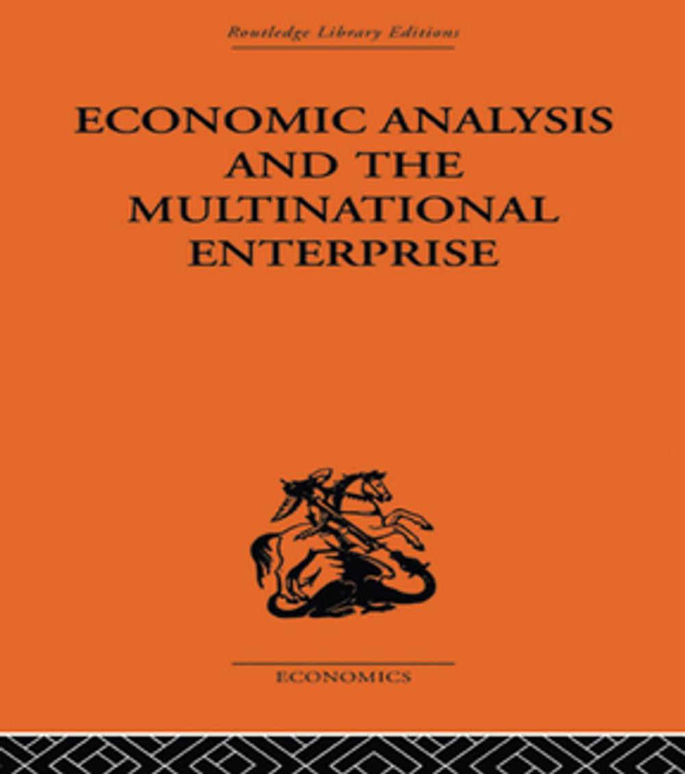 Big bigCover of Economic Analysis and Multinational Enterprise