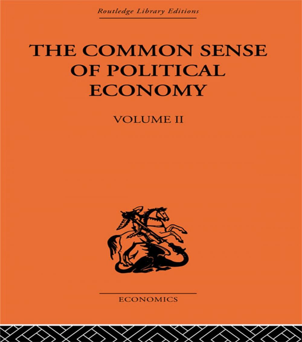 Big bigCover of The Commonsense of Political Economy