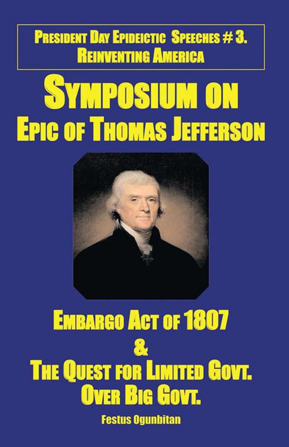 Big bigCover of Symposium on Epic of Thomas Jefferson