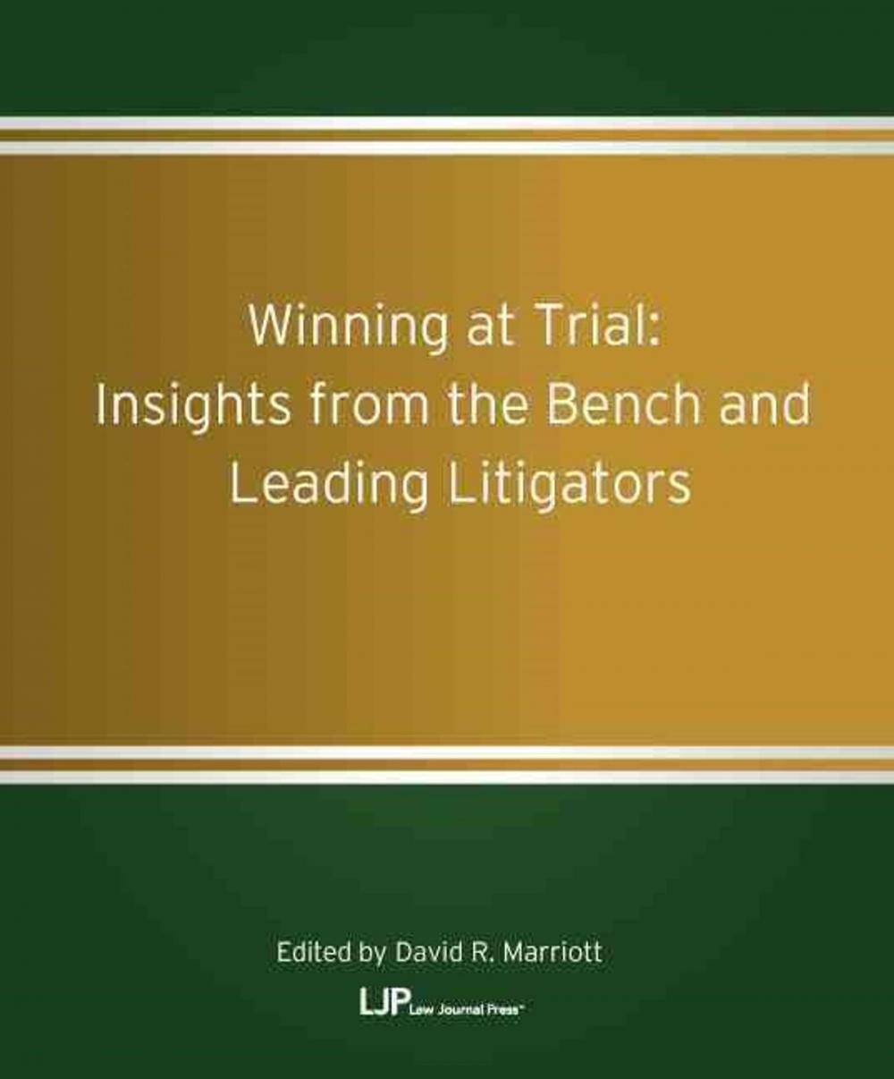 Big bigCover of Winning at Trial: Insights from the Bench and Leading Litigators