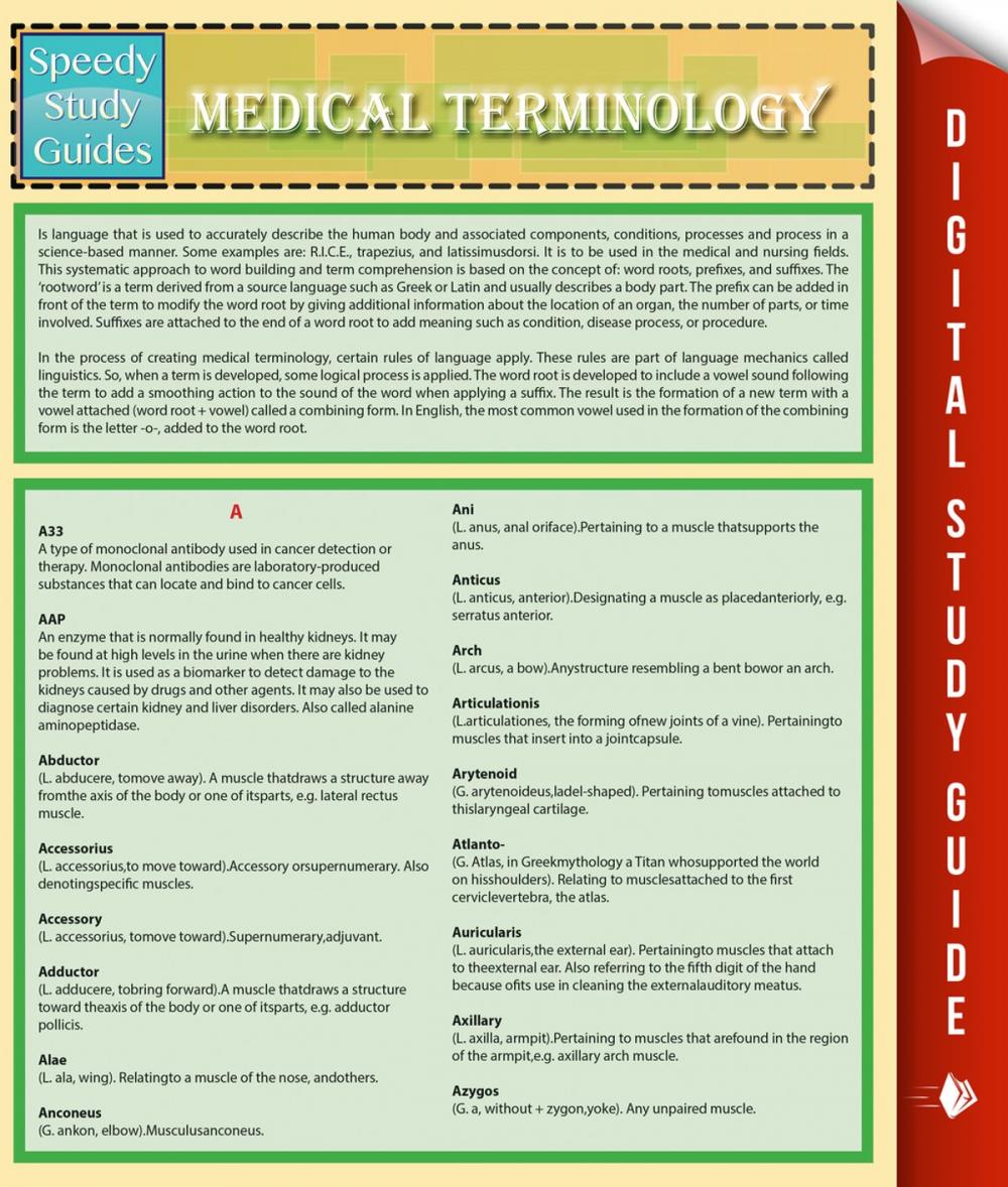 Big bigCover of Medical Terminology (Speedy Study Guides)