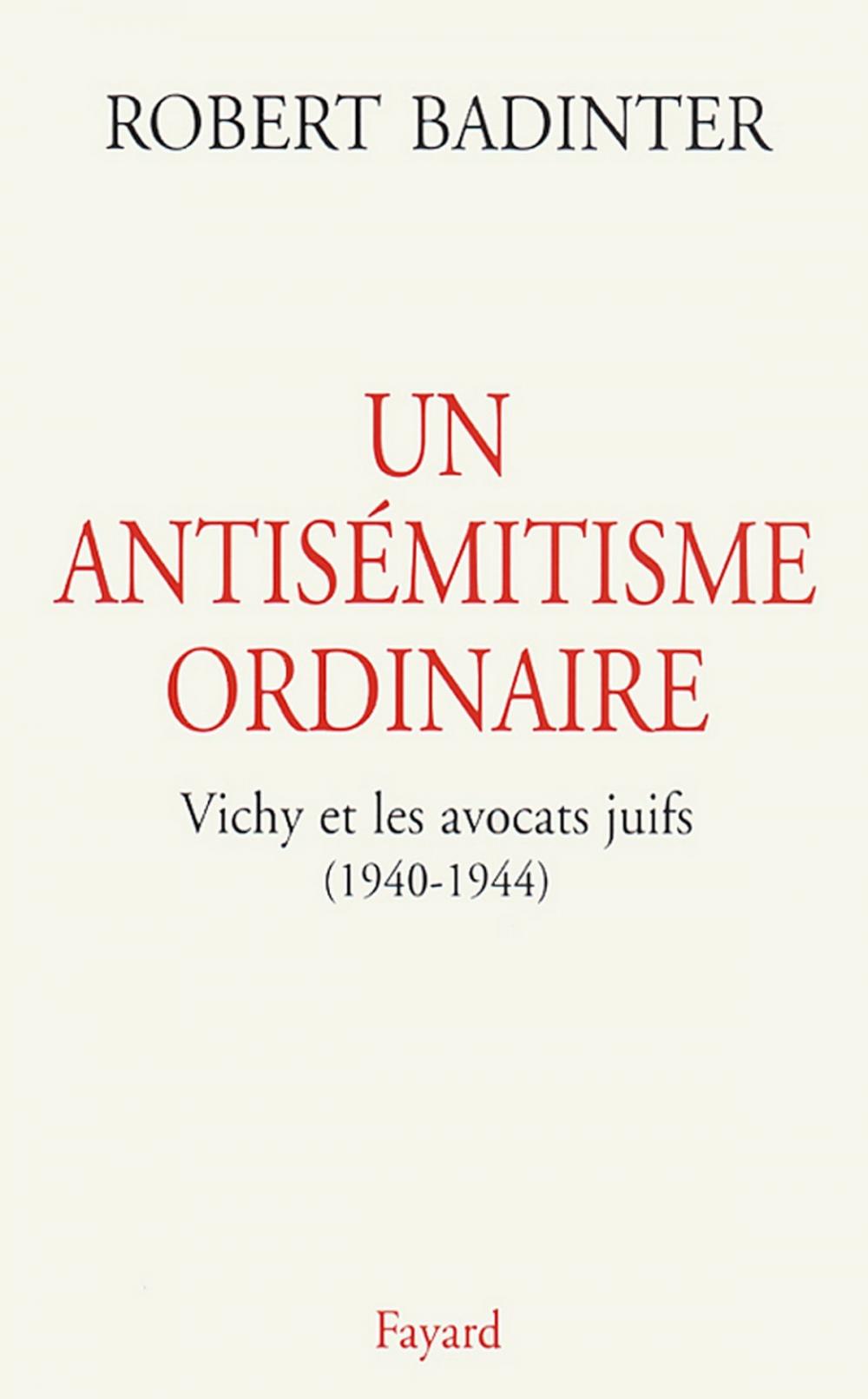 Big bigCover of Un antisémitisme ordinaire