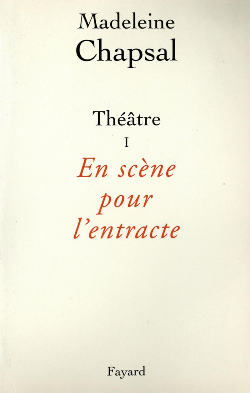 Big bigCover of Théâtre I - En scène pour l'entracte