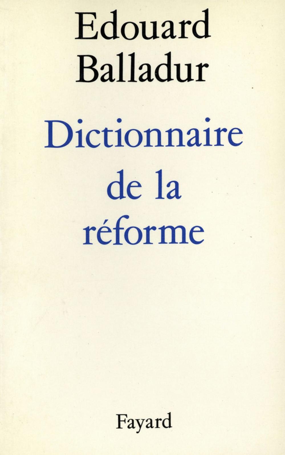 Big bigCover of Dictionnaire de la réforme