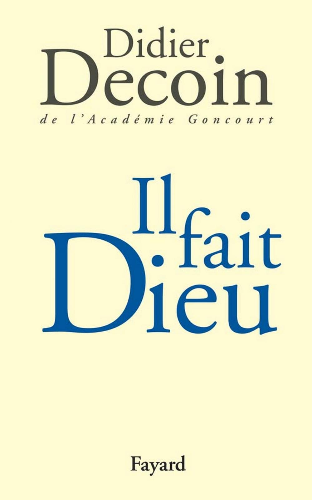 Big bigCover of Il fait Dieu