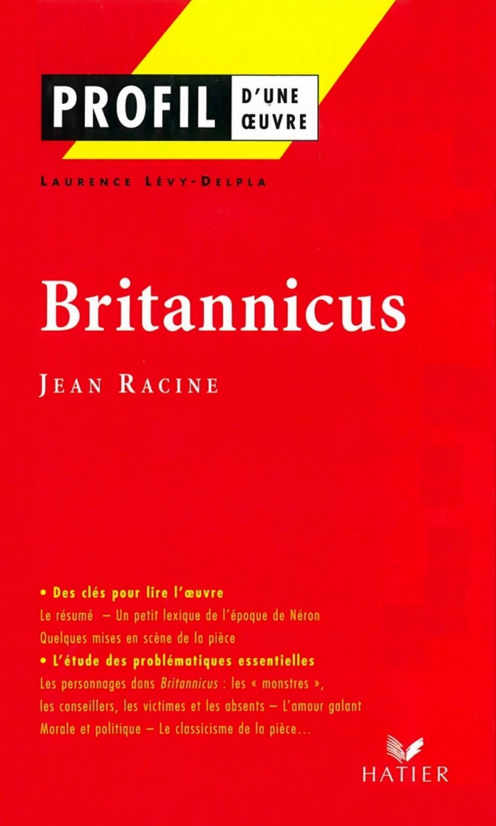 Big bigCover of Profil - Racine (Jean) : Britannicus