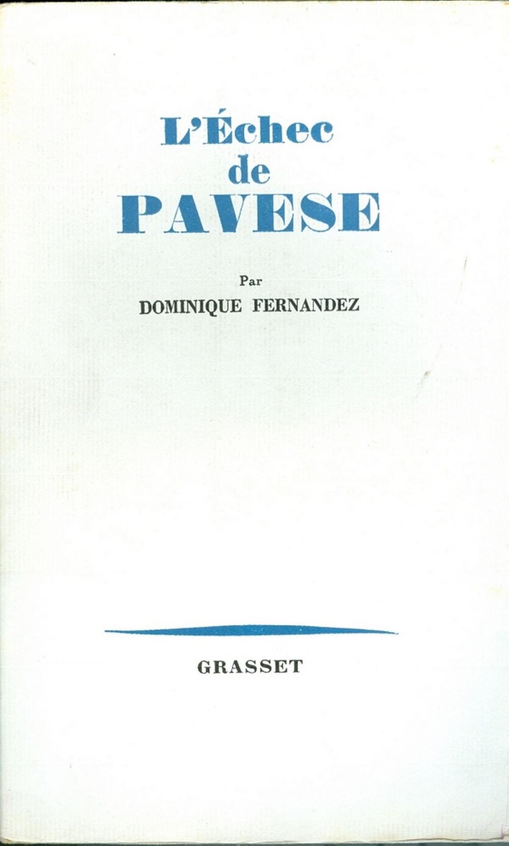 Big bigCover of L'échec de Pavese