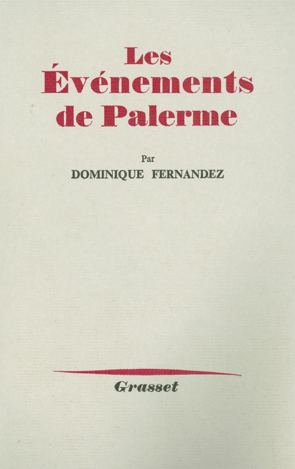 Big bigCover of Les événements de Palerme