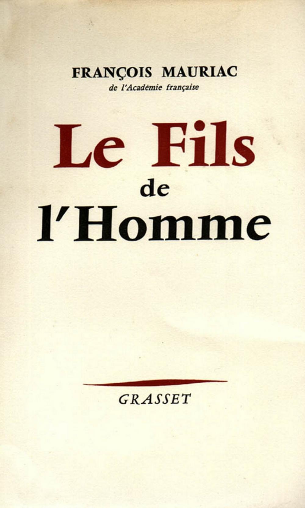 Big bigCover of Le fils de l'homme