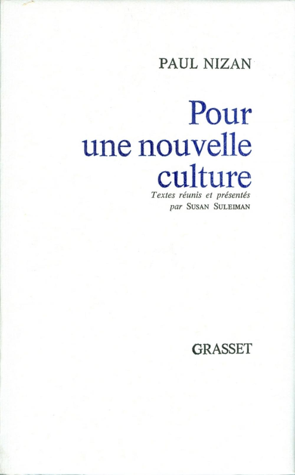 Big bigCover of Pour une nouvelle culture