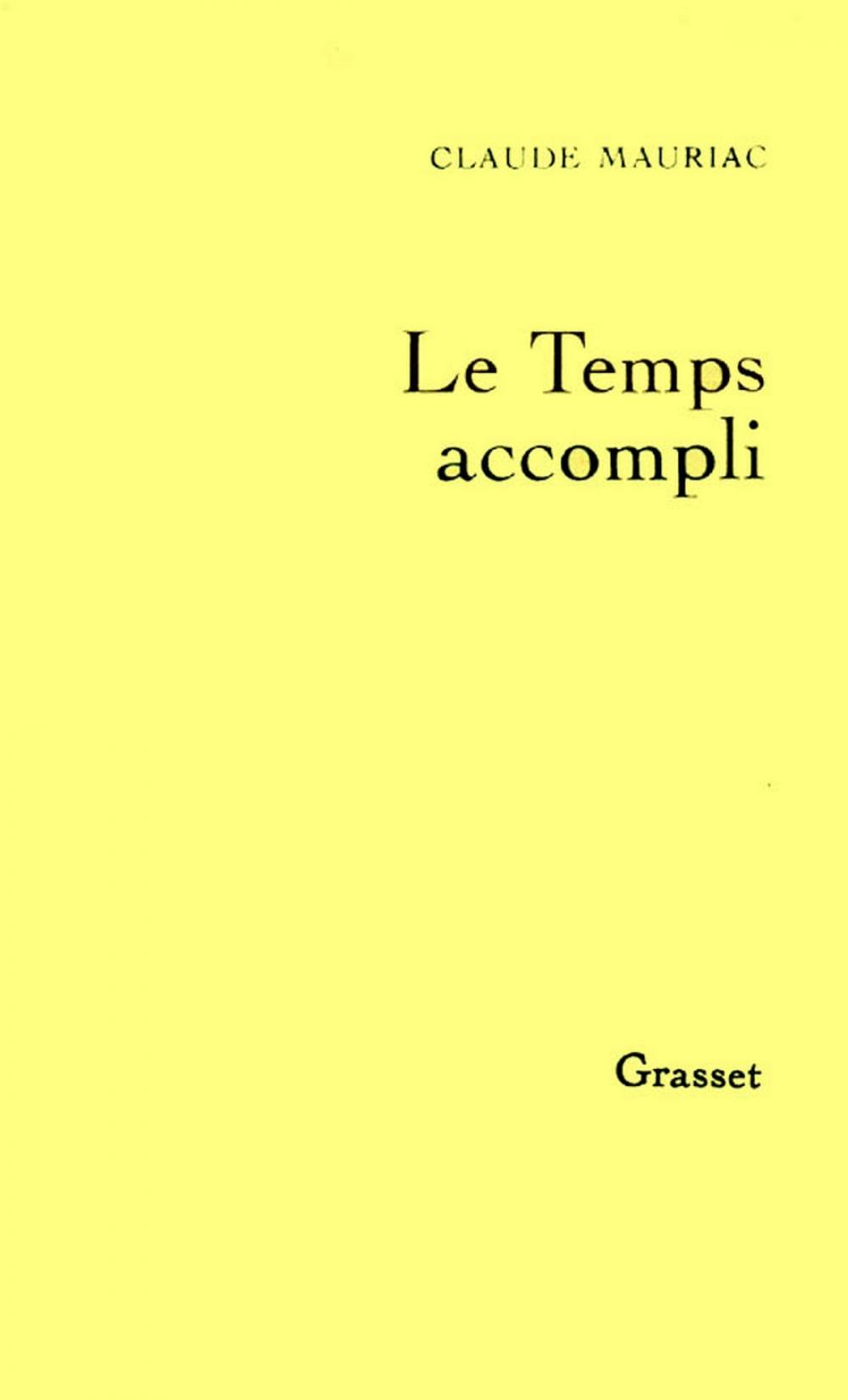 Big bigCover of Le temps accompli T01