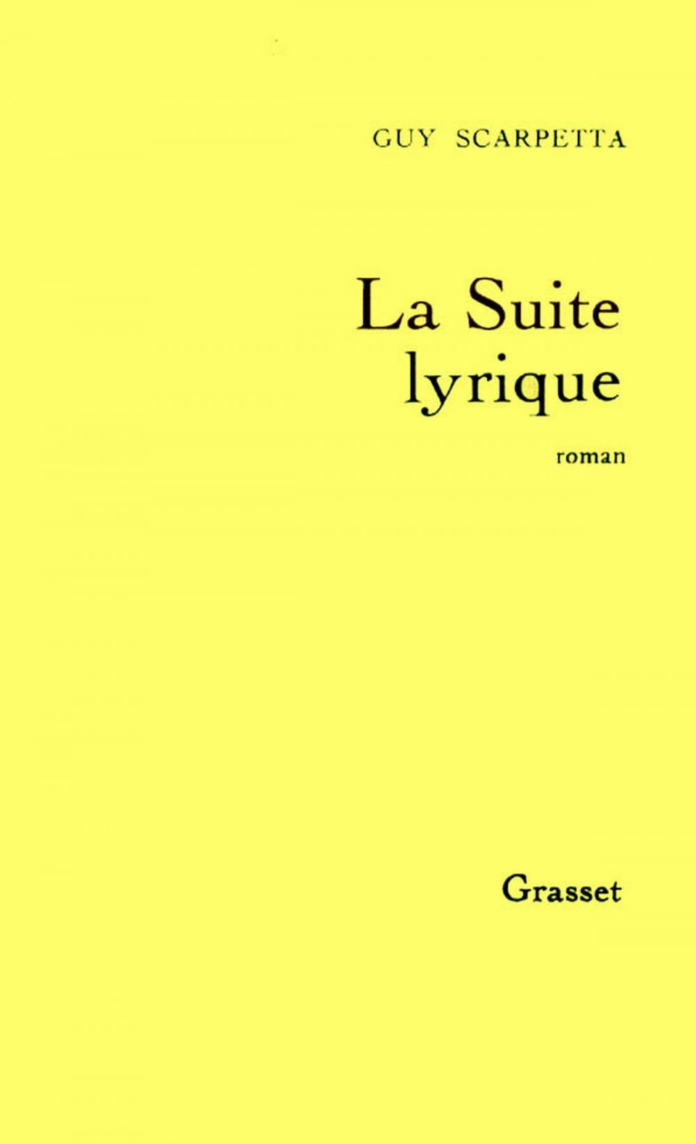 Big bigCover of La suite lyrique