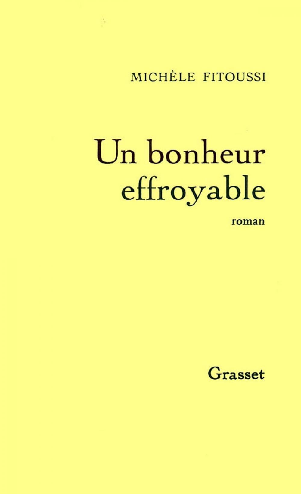 Big bigCover of Un bonheur effroyable