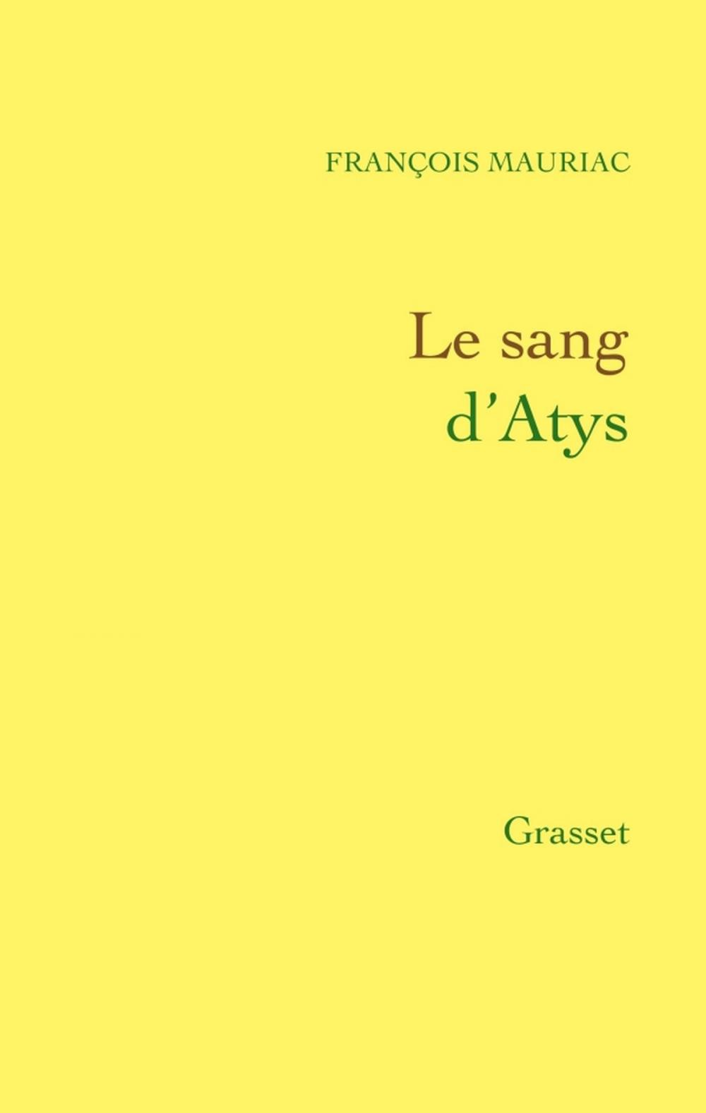 Big bigCover of Le sang d'Atys
