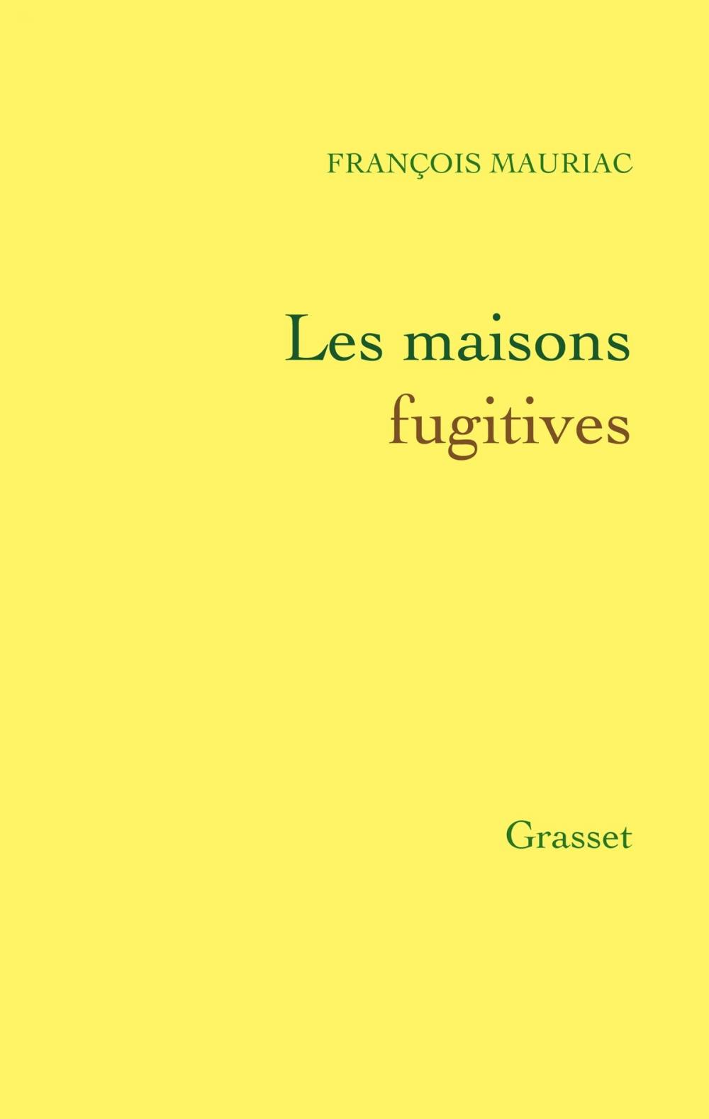 Big bigCover of Les maisons fugitives