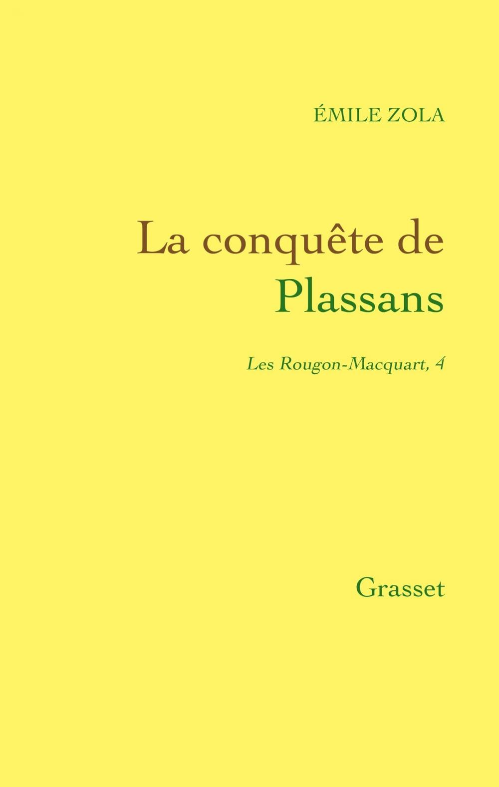 Big bigCover of La conquête de Plassans