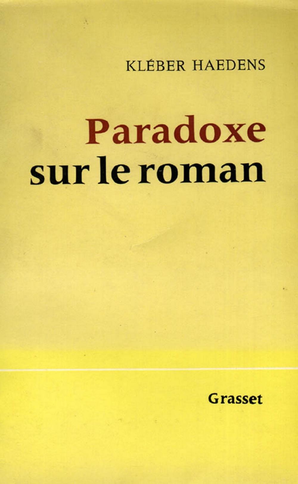 Big bigCover of Paradoxe sur le roman