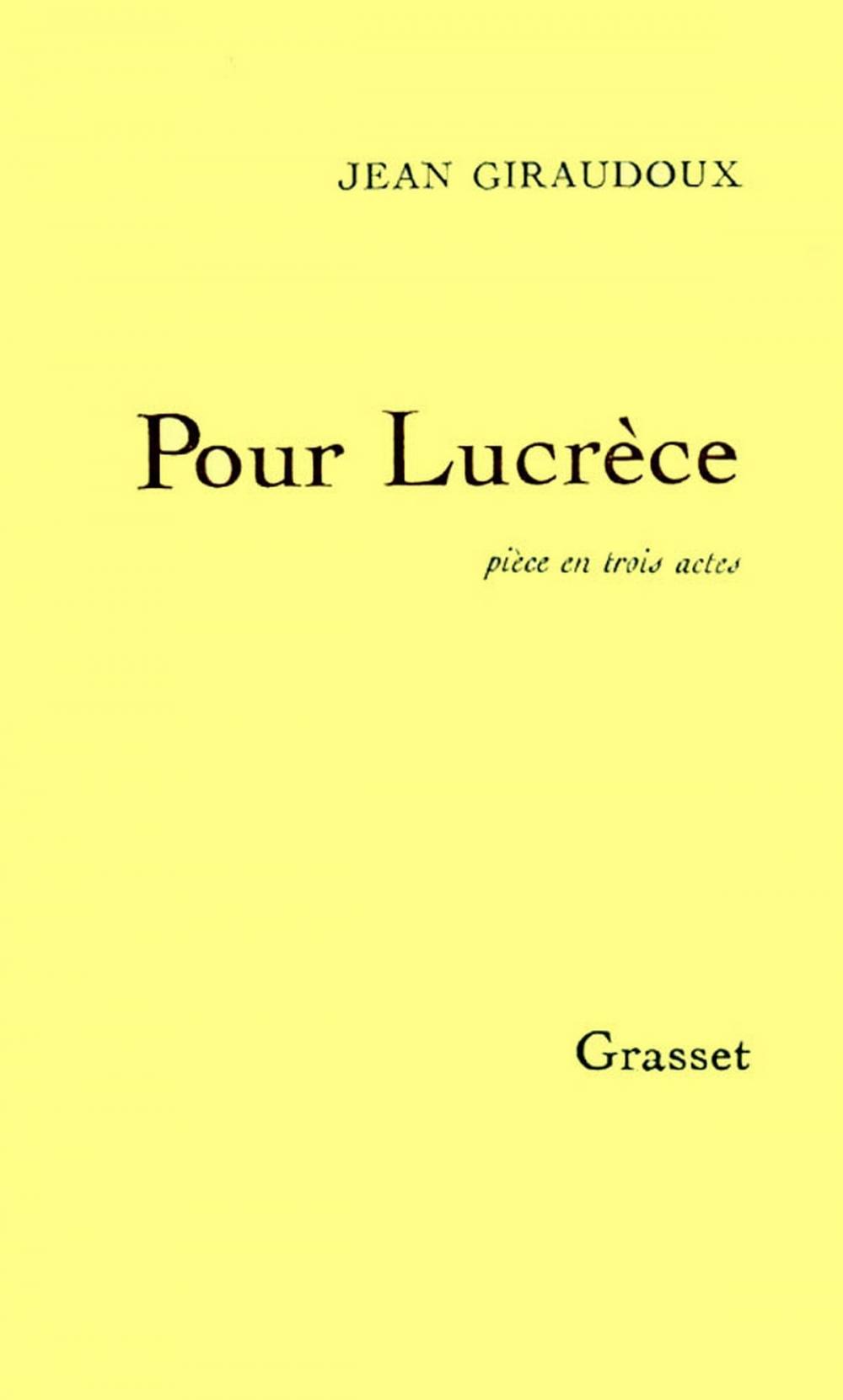 Big bigCover of Pour Lucrèce