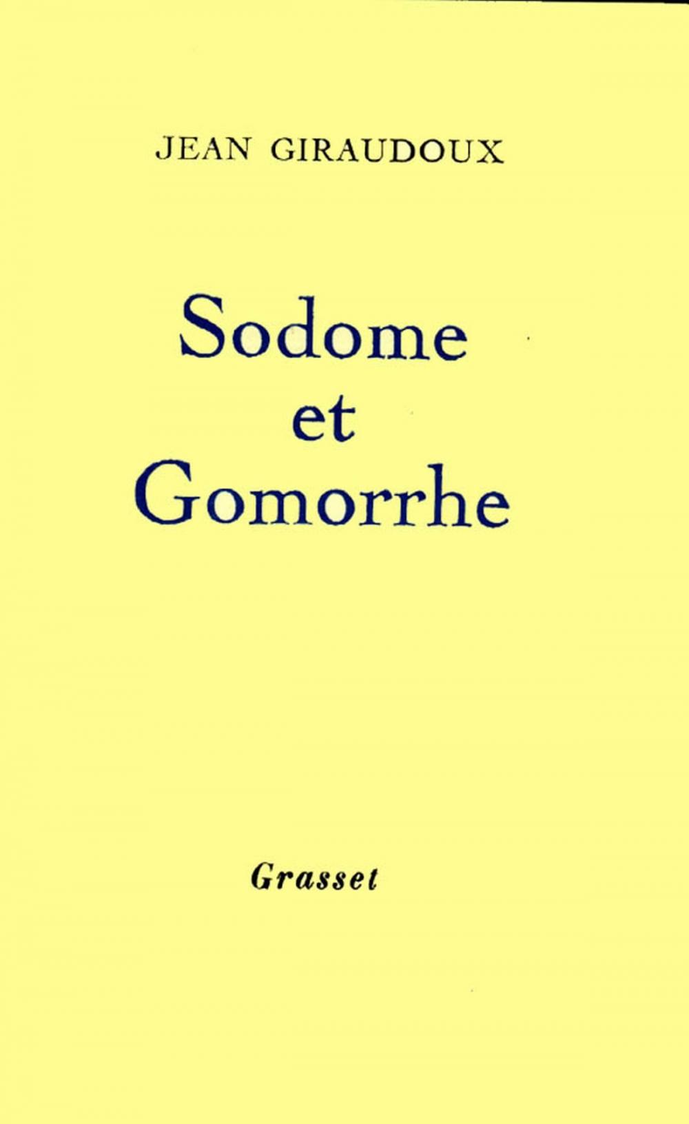 Big bigCover of Sodome et Gomorrhe