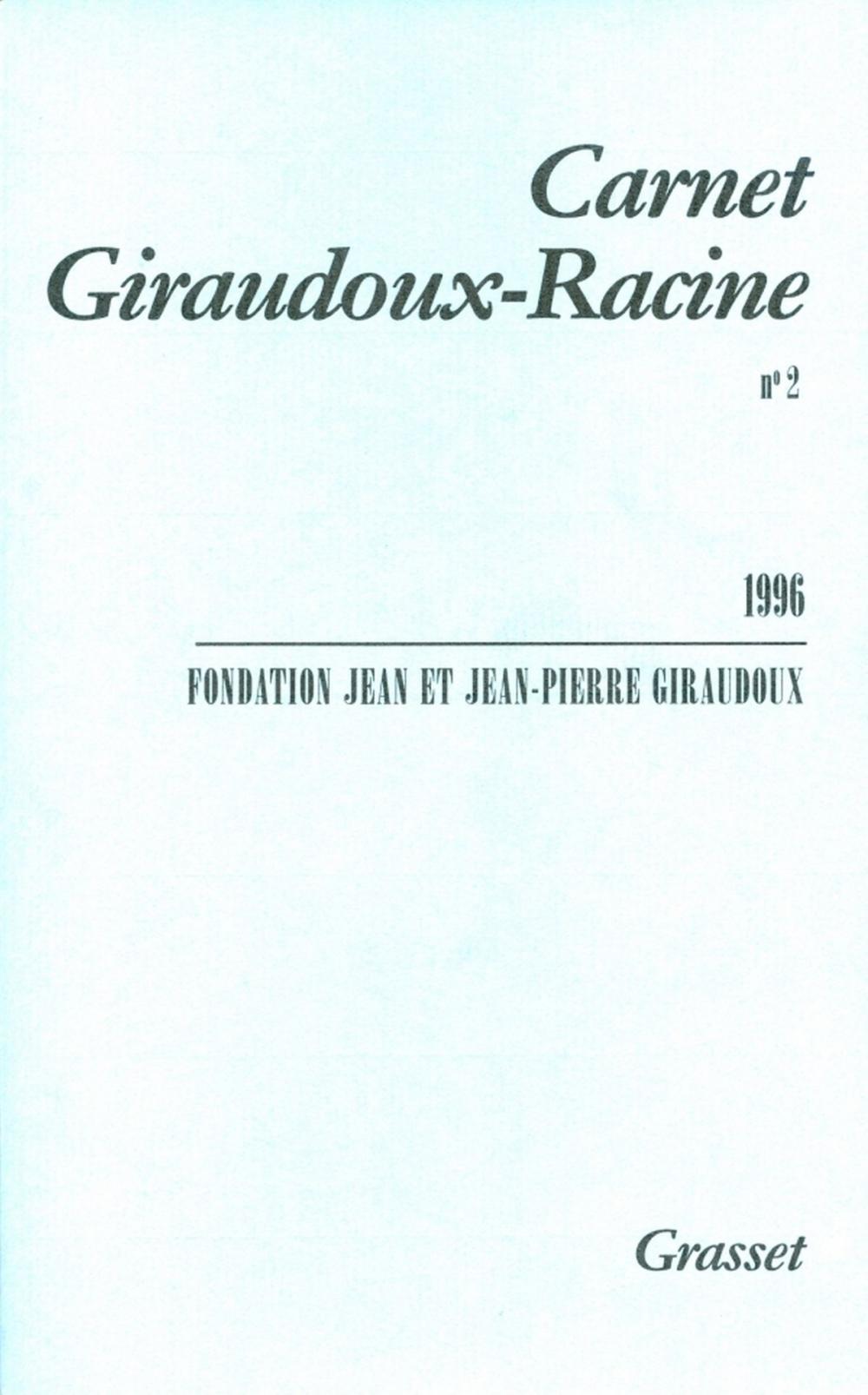 Big bigCover of Carnet Giraudoux Racine Tome 2