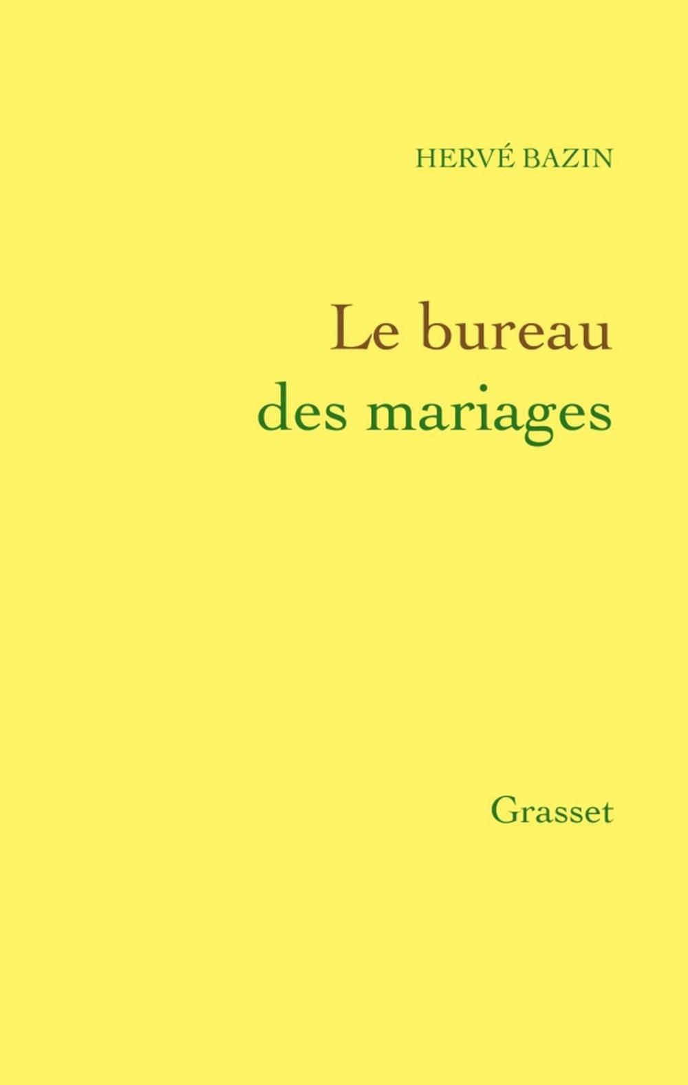 Big bigCover of Le bureau des mariages