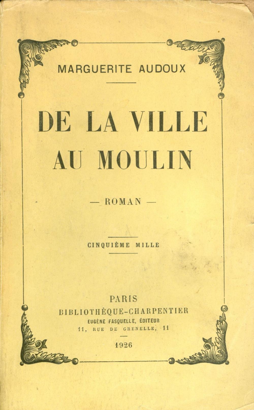 Big bigCover of De la ville au moulin