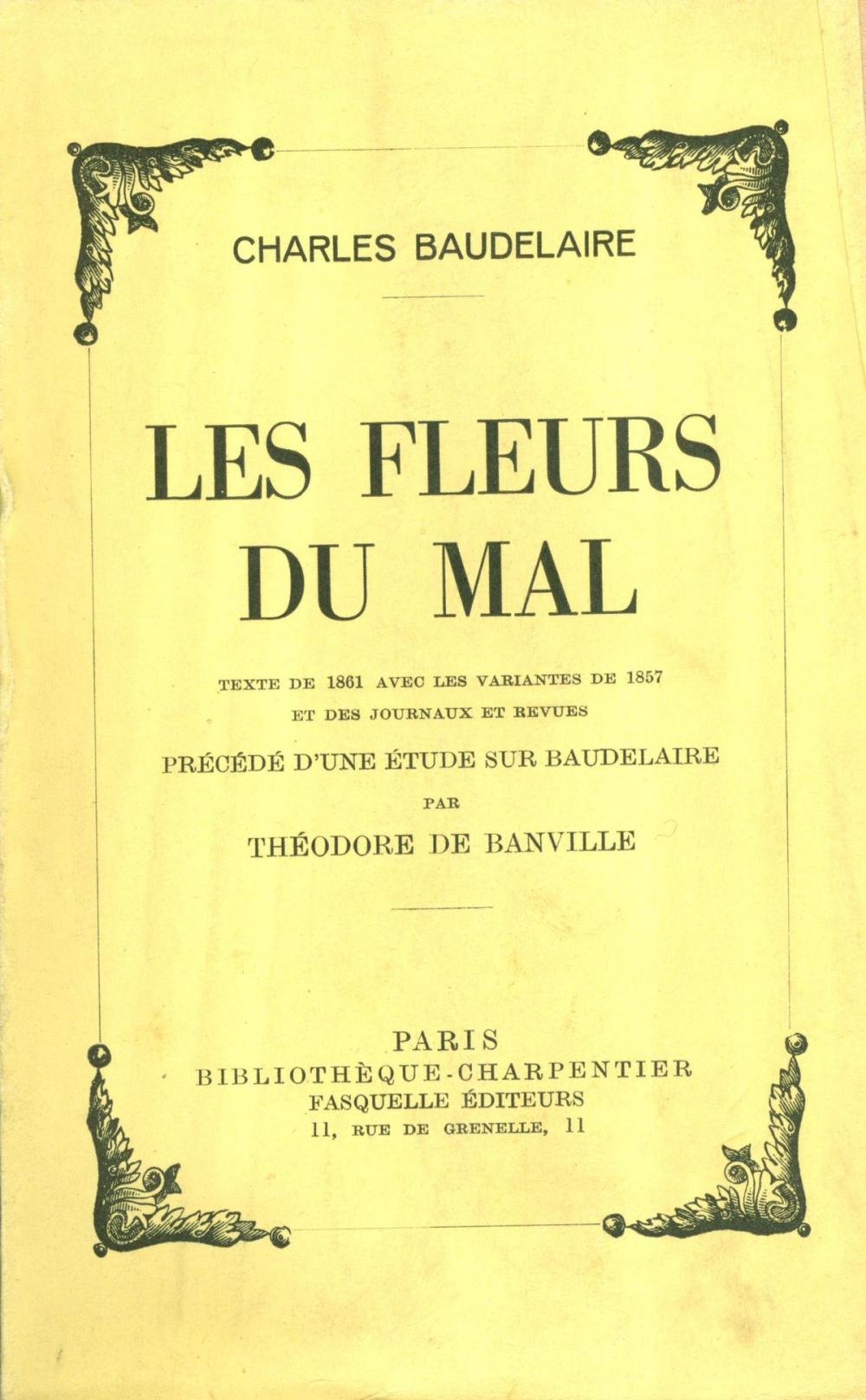 Big bigCover of Les fleurs du mal