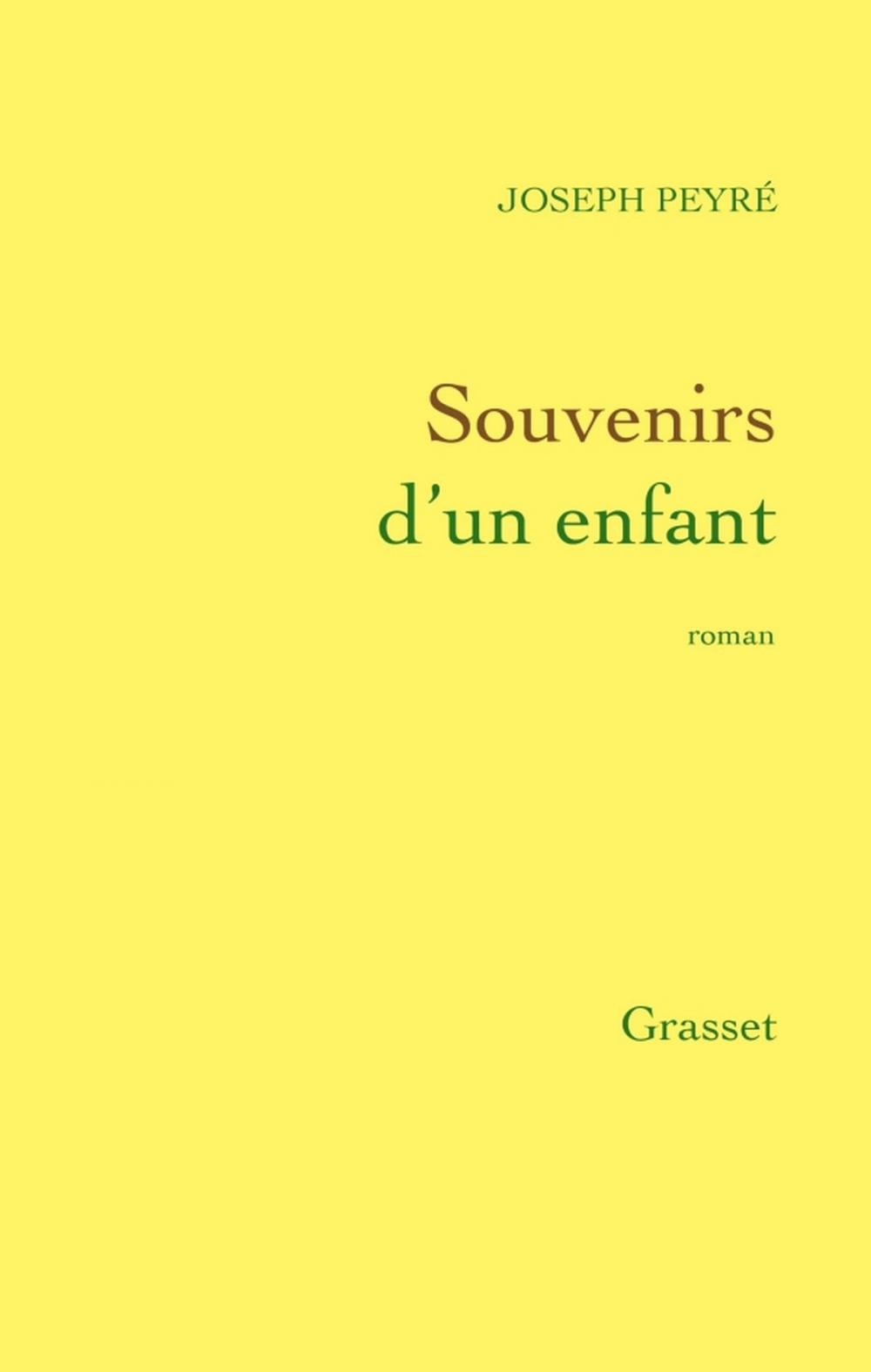 Big bigCover of Souvenirs d'un enfant