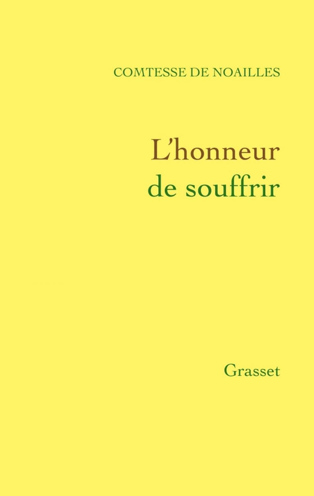 Big bigCover of L'honneur de souffrir