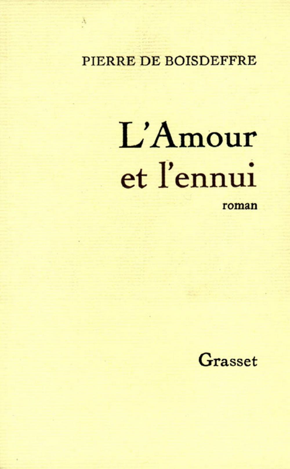 Big bigCover of L'amour et l'ennui